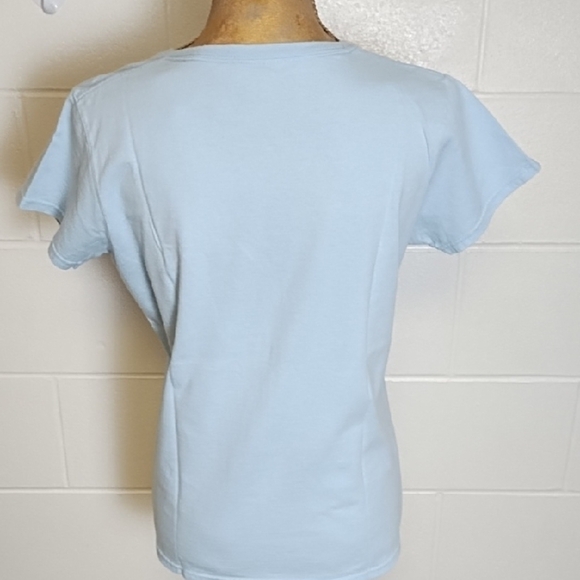 Blue Short Sleeve Tee with Retro Camper Graphic - Picture 3 of 10